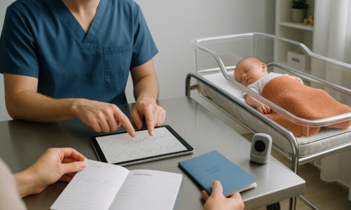 Visita specialistica per il sonno del neonato: cosa succede durante l’incontro e quali informazioni portare con sé